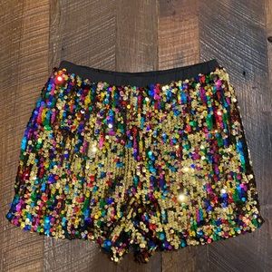Girls’ sequin shorts. Excellent condition